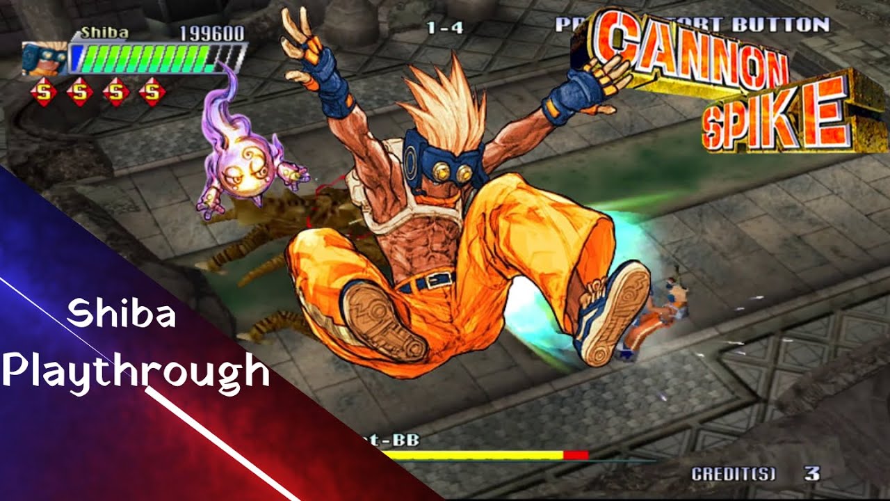 Cannon Spike - Shiba Playthrough longplay - no commentary (Dreamcast)