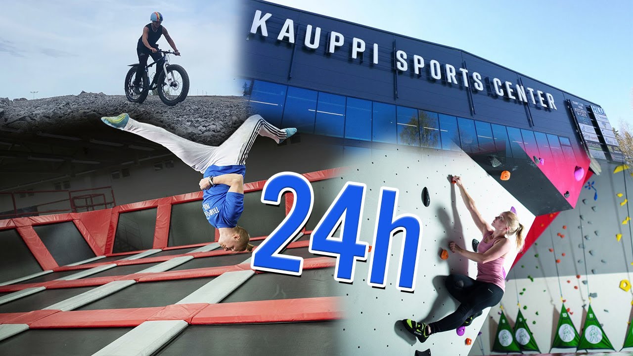 24H KAUPPI SPORT CENTTERISS&Auml;! Laskeuduttiin katosta alas!