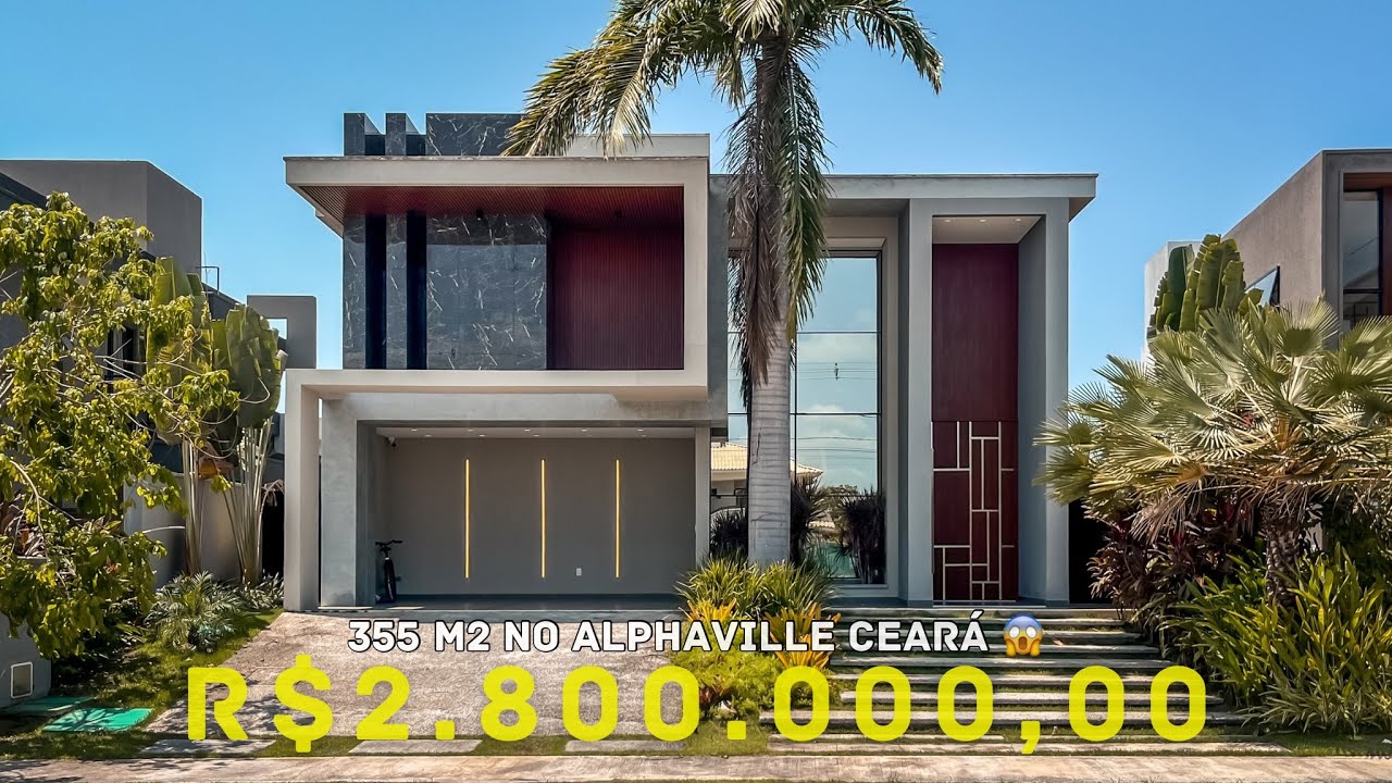 Casa digna de REVISTA no Alphaville Ceará | 355m2 com 4 Suítes na Cidade Alpha Eusébio