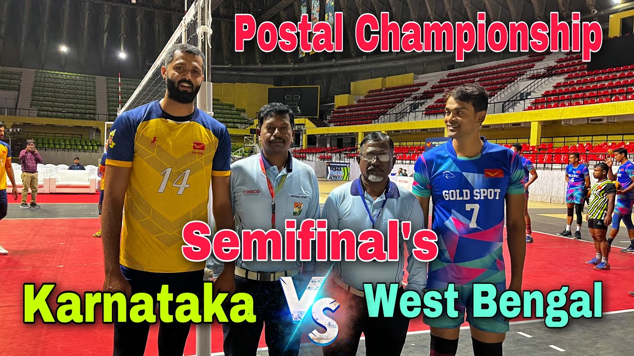 Semifinal’s 🔥 Karnataka Postal Vs West Bengal 💥 Set 1 😍 Postal Championship