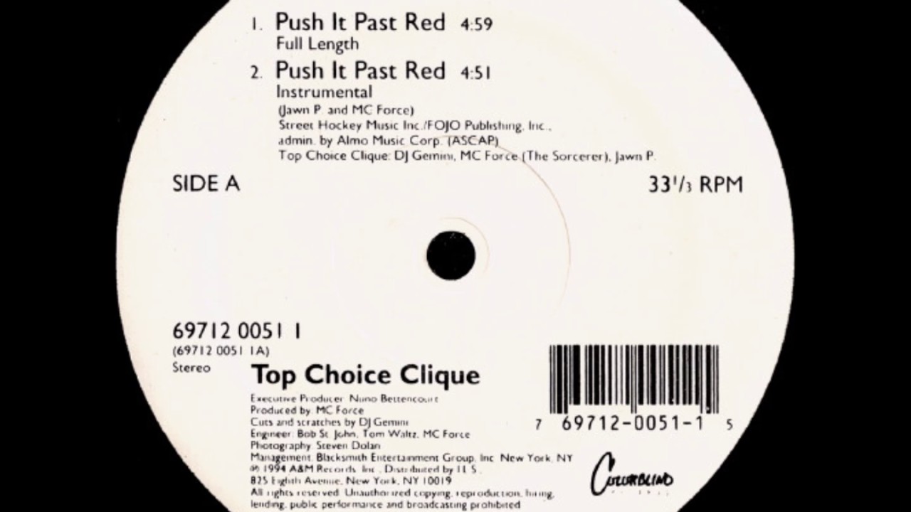 Top Choice Clique - Push It Past Red (Instrumental)