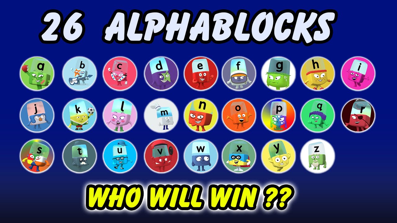 Эпическая гонка шариков Alphablocks Epic Tournament в Algodoo — кто победит? Раунд 3