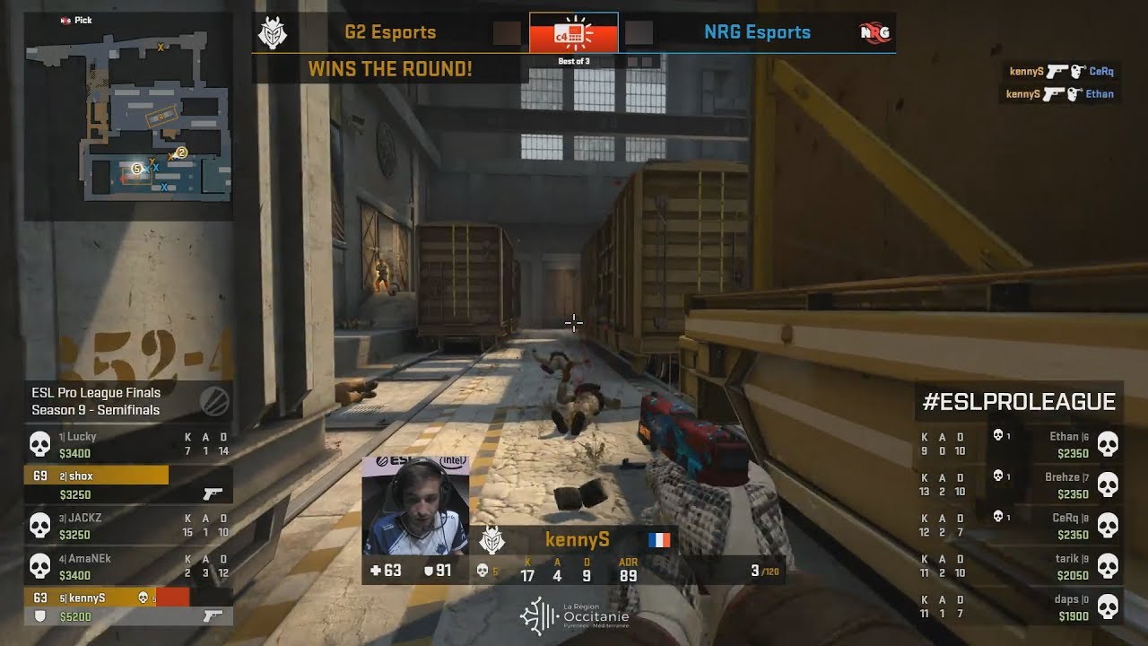 KENNYS MVP!! - G2 vs NRG - ESL Pro League S9 Finals - CS:GO