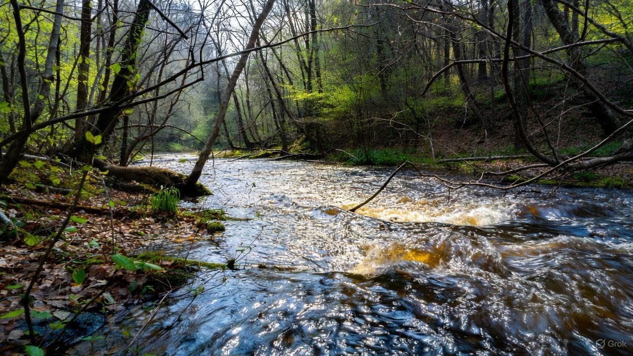 Forest Stream Sounds | Peaceful Water Flow | Relax, Sleep & Focus