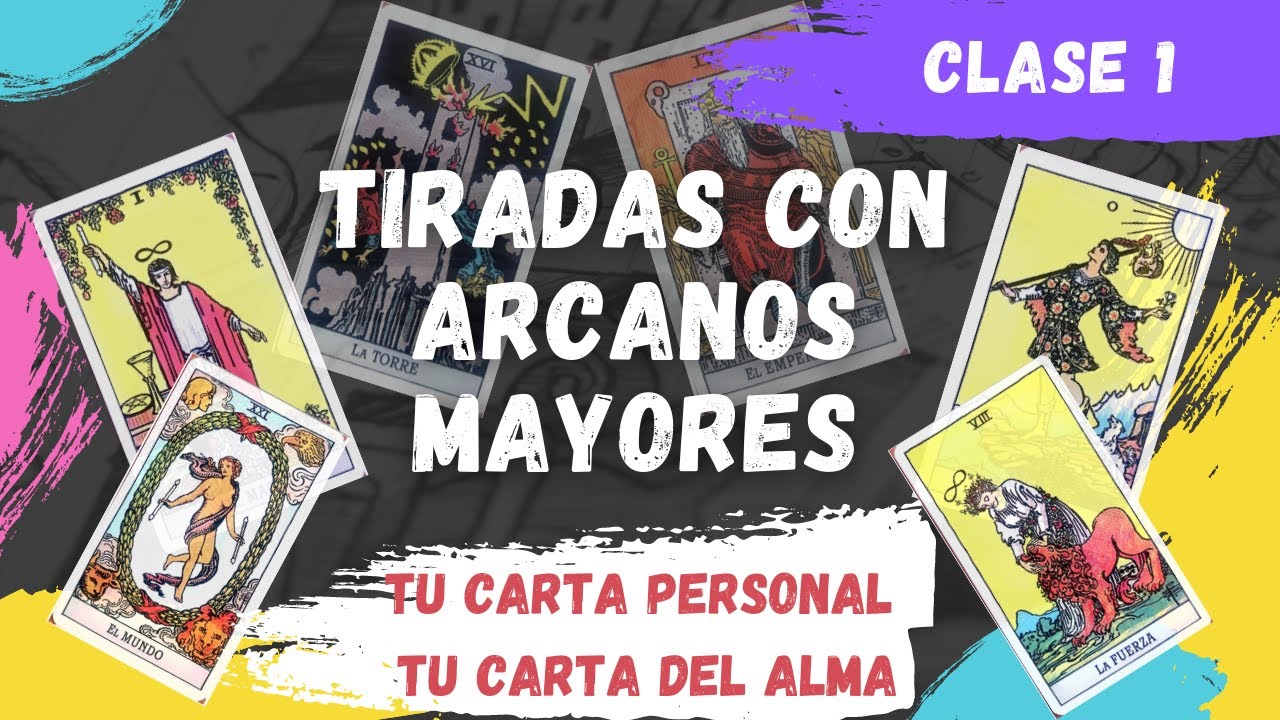 TIRADAS CON ARCANOS MAYORES TAROT RIDER WAITE O DE MARSELLA  CLASE 1