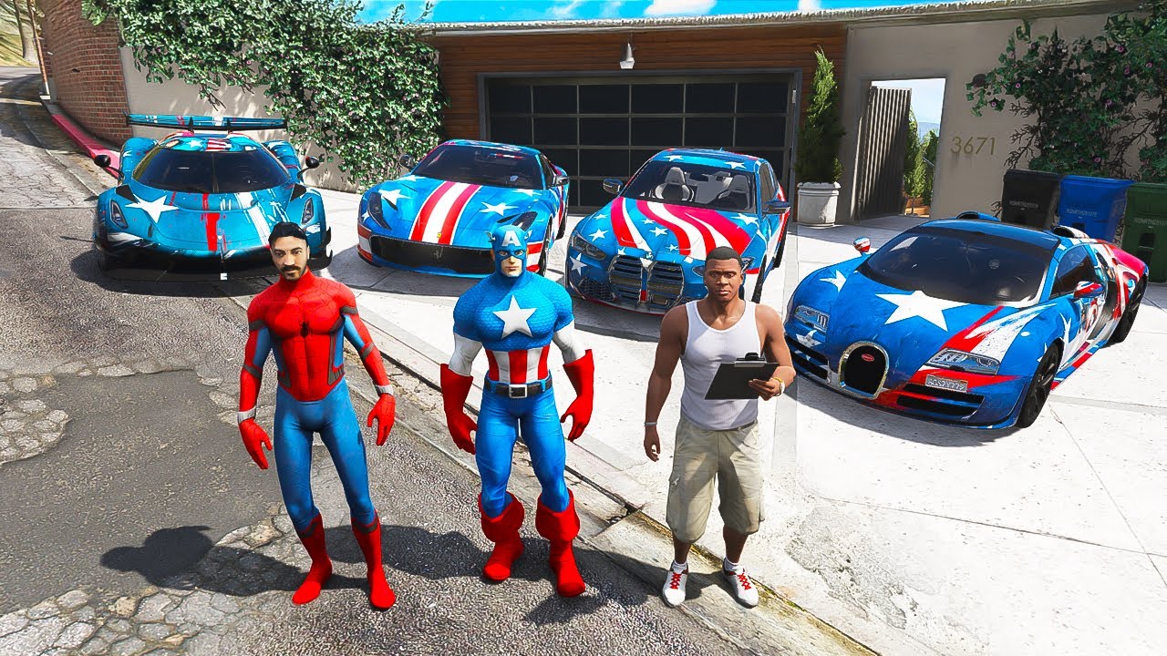 Kaptan Amerika'nın Çalınan Arabalarını Geri Aldım! ✨ GTA 5