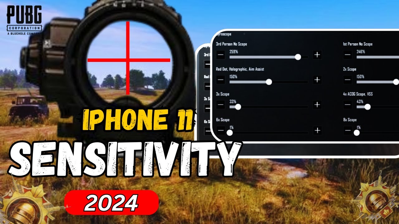 iphone 11 pubg sensitivity 2024 🔥| iphone 11 sensitivity & controls✅ |