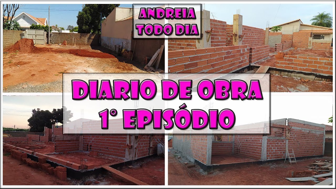 DIÁRIO DE OBRA 1° episódio: Inicio da obra, disposição dos cômodos, detalhes do planejamento e mais.
