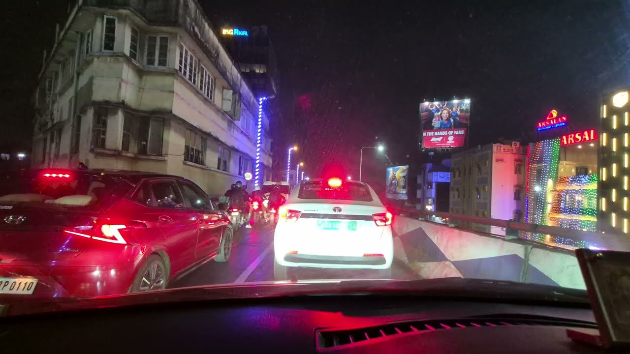 EXTREME TRAFFIC ON MAA FLYOVER TODAY | 11 PM KOLKATA LIVE | NIGHT DRIVE THROUGH