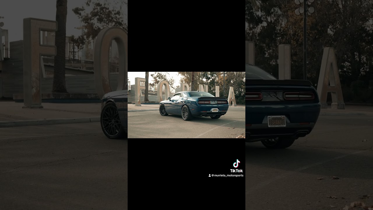 Dodge Challenger With Matte Gunmetal Niche Calabria 5 Wheels 