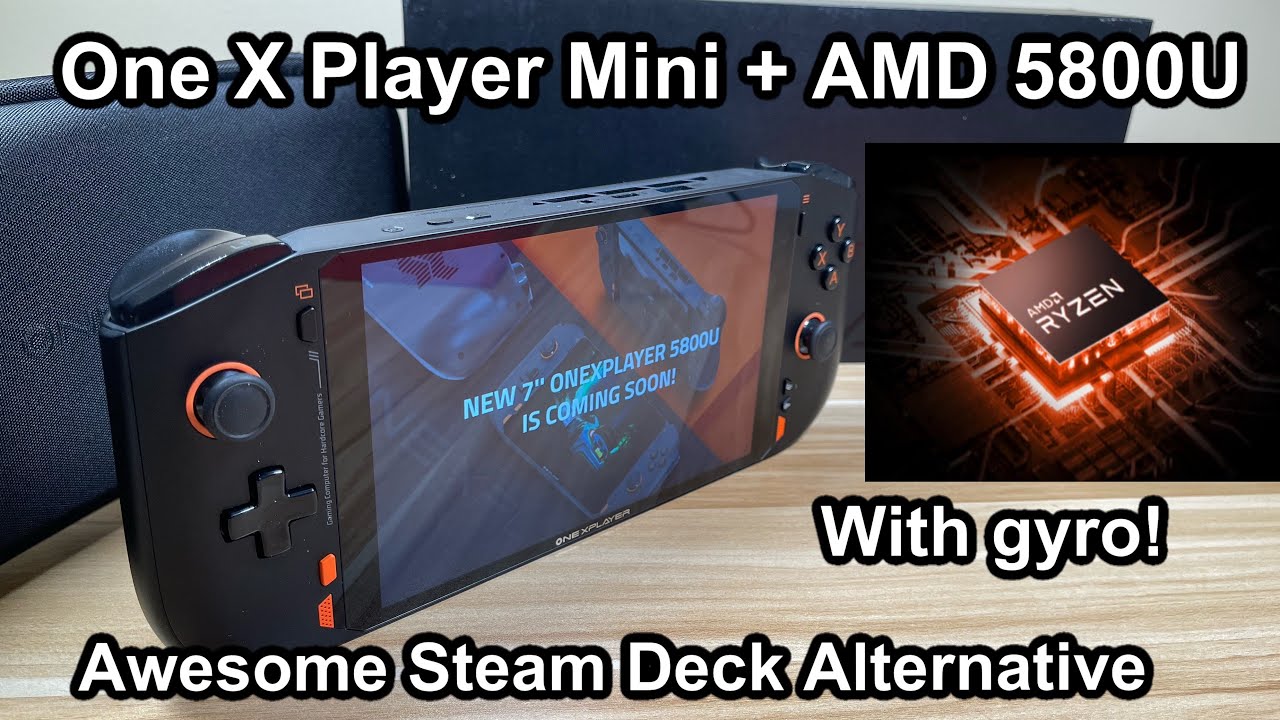 AMD One X Player Mini Has Arrived! Review Plus Gyro Gaming! Great Steam Deck Alternative!