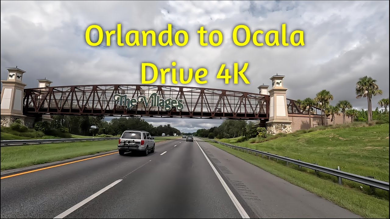 4K | Orlando, Florida to Ocala, Florida Drive