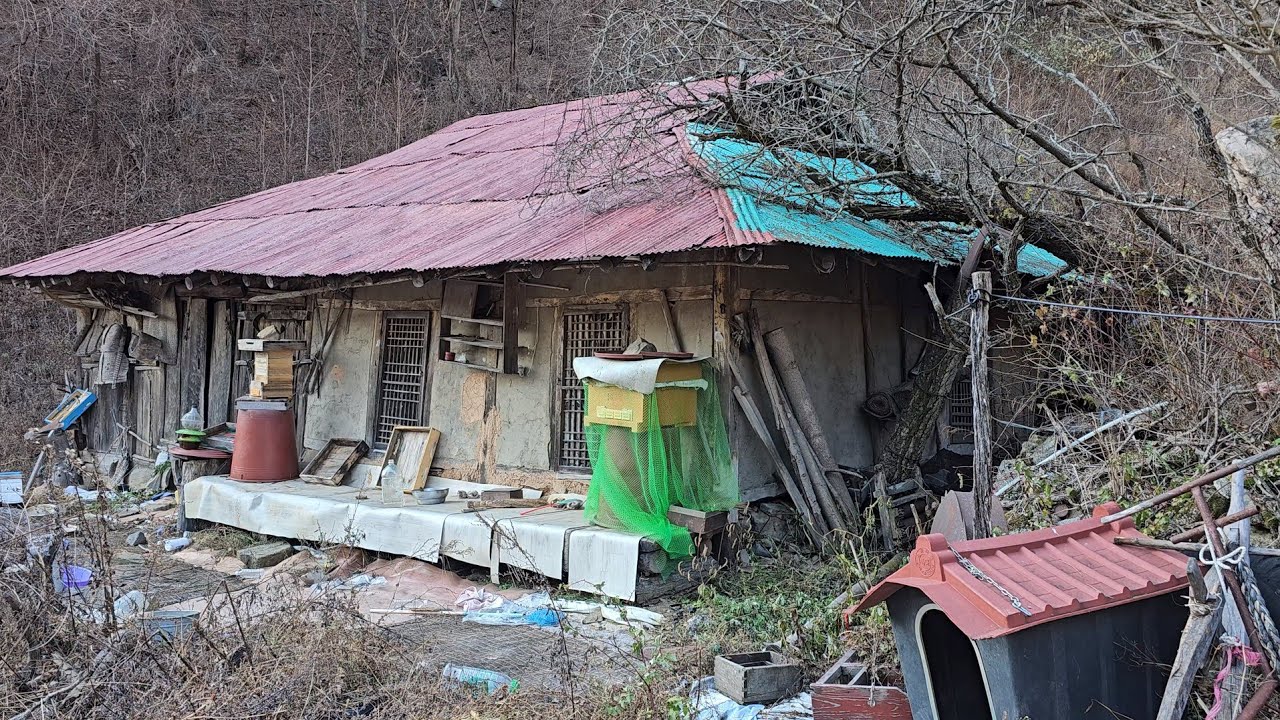 사방 수십리 민가도 없는산골 첩첩산 오지 화전민 굴뚝이 문화재 급이다 ᆢ