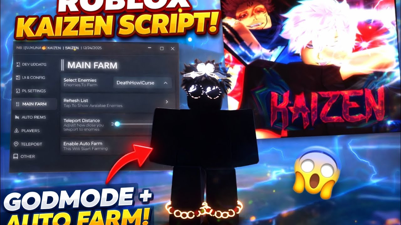 ROBLOX KAIZEN SCRIPT || AUTOFARM + GODMODE + AUTOITEMS AND MUCH MORE | script link in description |