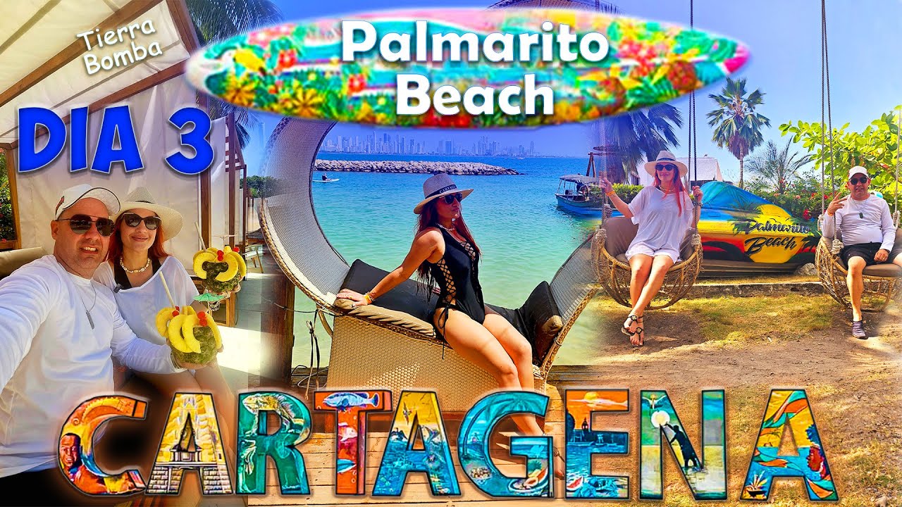 Cartagena Colombia Palmarito Beach. Lugares donde ir cosas que hacer, Itinerario del Dia 3. Marea