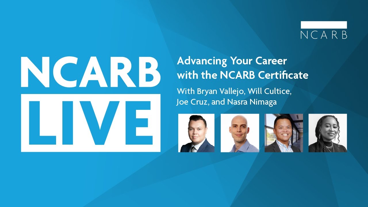 NCARB Live: Развитие карьеры с сертификатом NCARB