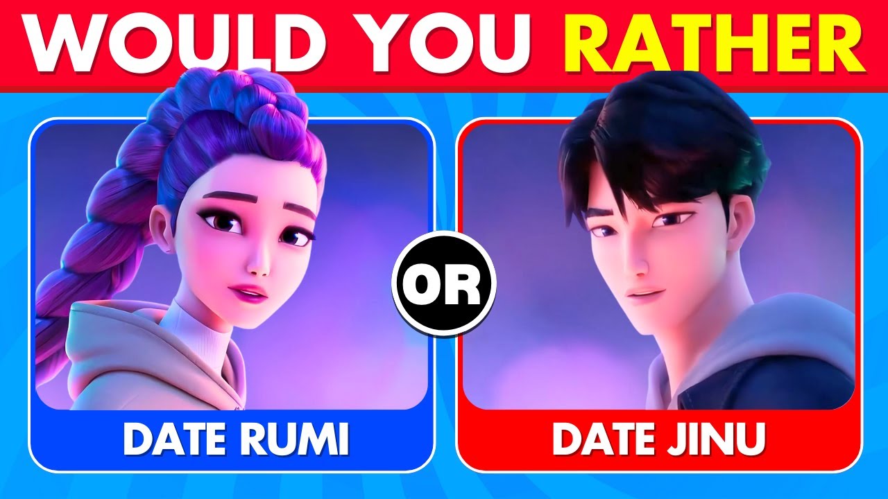 Would You Rather Kpop Demon Hunters ~ Guess the Voice Quiz | Rumi, Zoey, Mira, Jinu