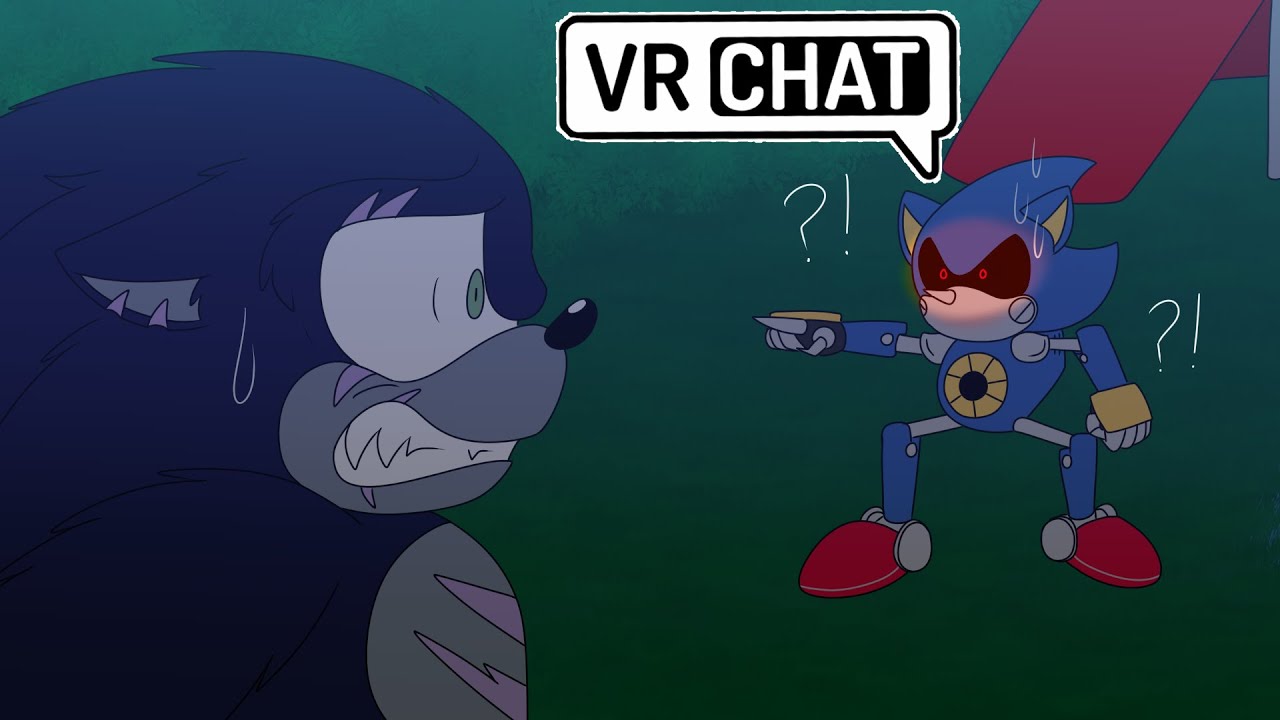 METAL RUNS AWAY?! Werehog Multiverse Sonic Meets Classic Metal Sonic In VRChat