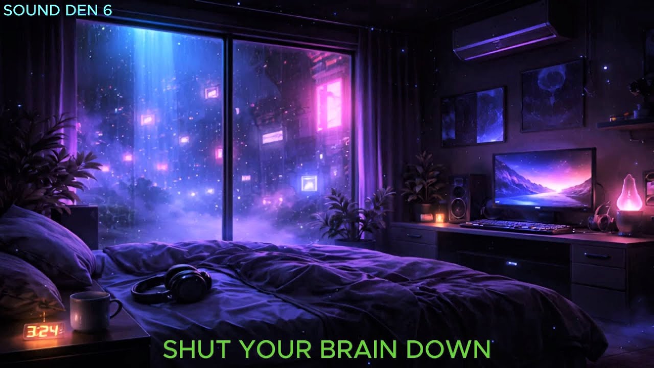 Neon Sleep Den 🌙 Drift Into Deep Cyber Dreams (1 Hour Ambient Synthwave Loop)
