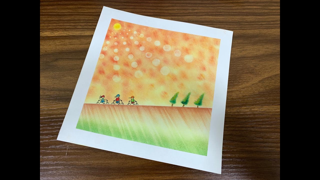 Pastel Nagomi Art - Riding Bicycle