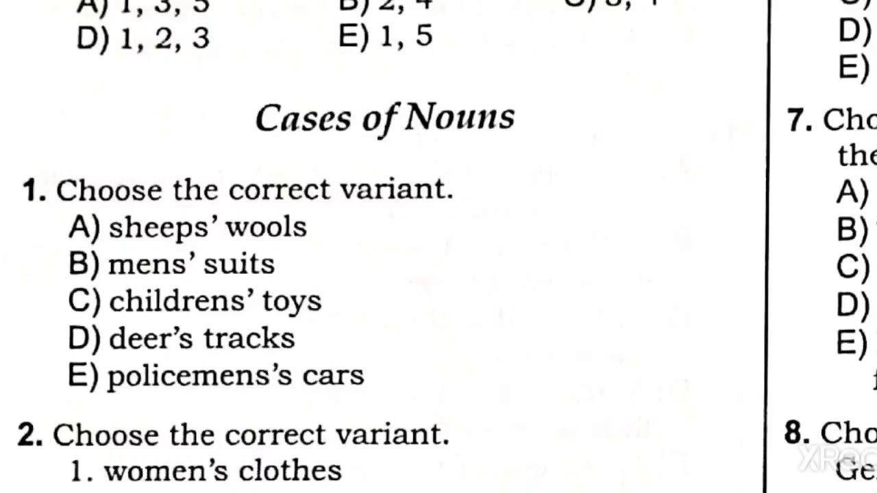 Cases of nouns/ teslerin izahı