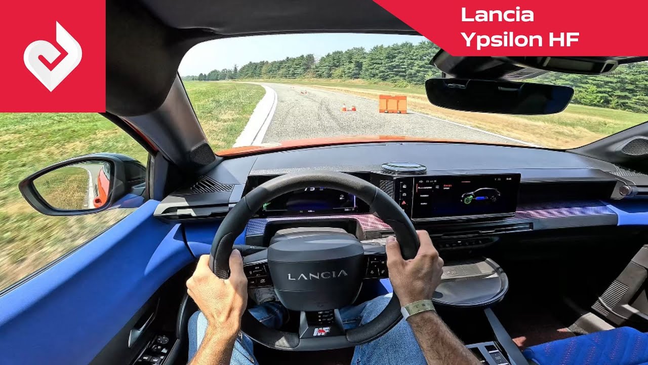 POV Lancia Ypsilon HF | Walkaround, Cockpit, Driving on Track