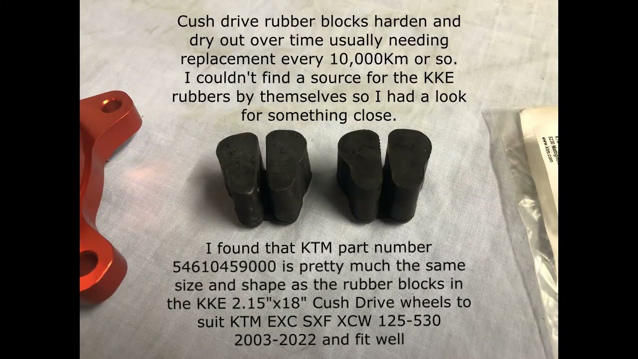 KKE Cush Drive Wheel Replacement Rubber Drive Blocks(see description for part Number copy and paste)