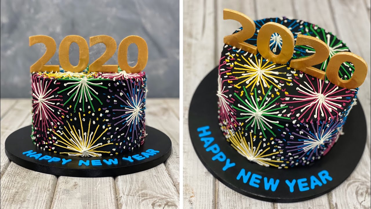 New Years Cake 2020 | Gâteau du Nouvel An 2020 | Pastel de año nuevo | 새해 케이크 2020 | เค้กปีใหม่ 2020