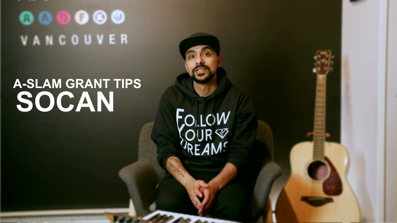 A-SLAM Grant Tips | REG WITH SOCAN