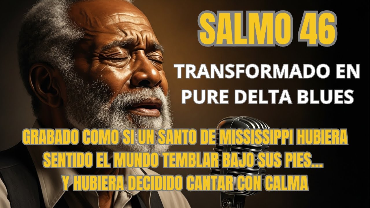 DIOS ES NUESTRO REFUGIO Y FORTALEZA ✝️  Salmo 46 en Delta Blues Puro | Aunque Tiemble la Tierra 🔥