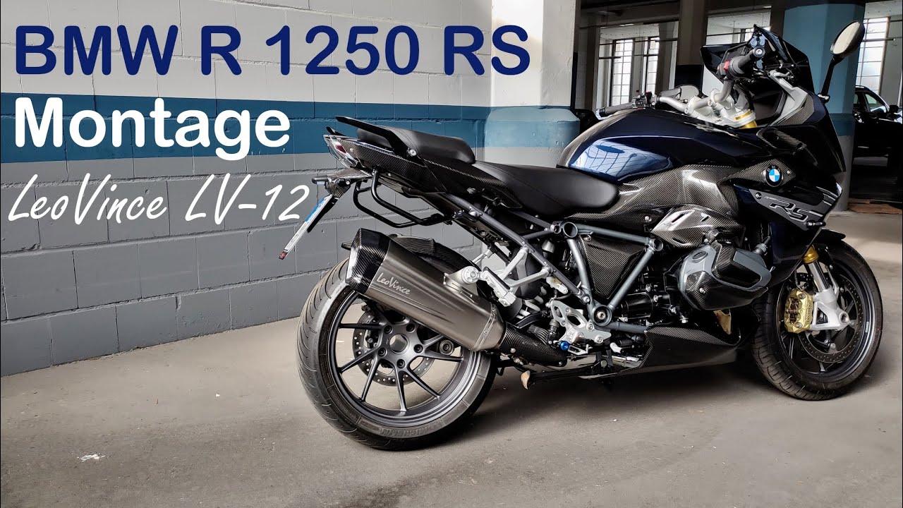 BMW R 1250 RS Montage LeoVince LV-12 Auspuff / Exhaust