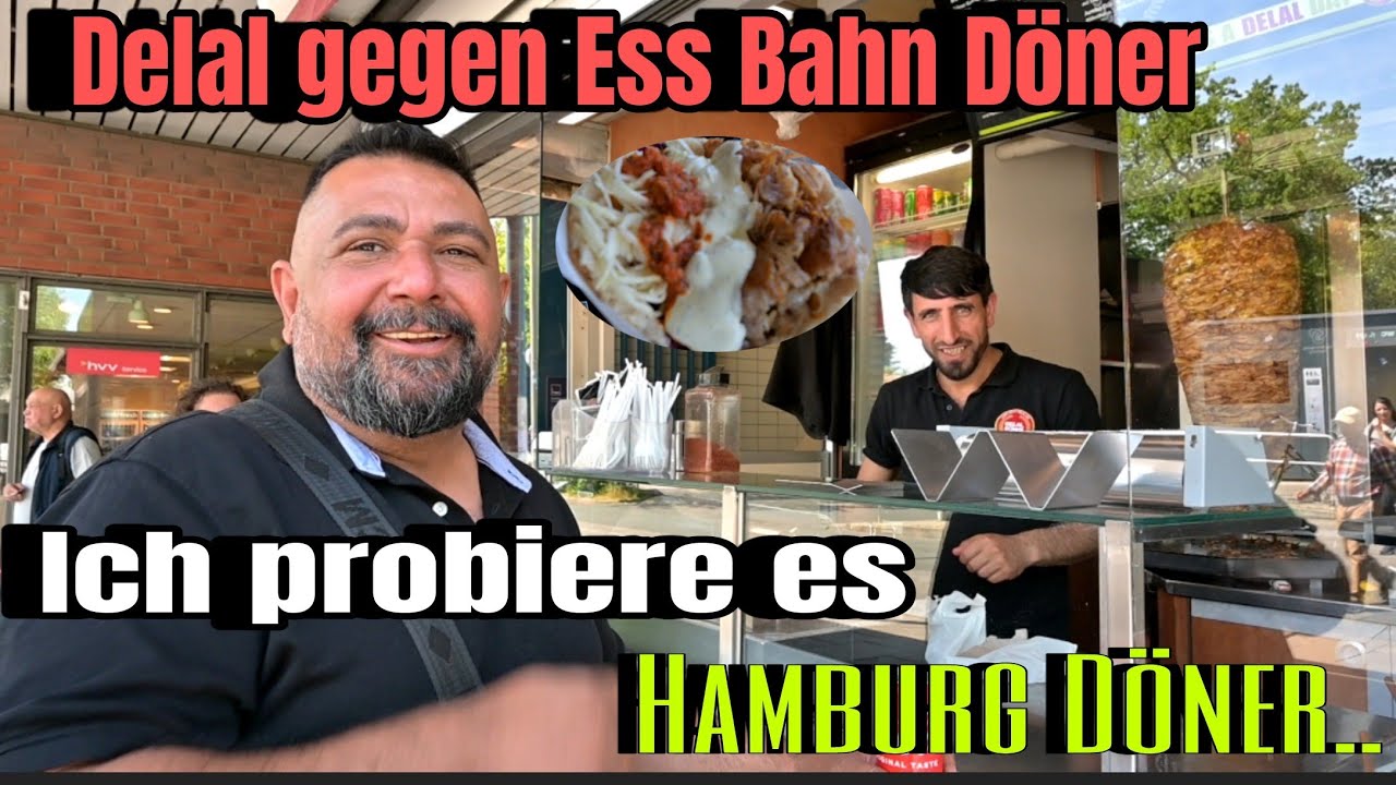 Dumanis testen den Delal Döner.Hamburg.. Angel Ausflug zum Forellen See..