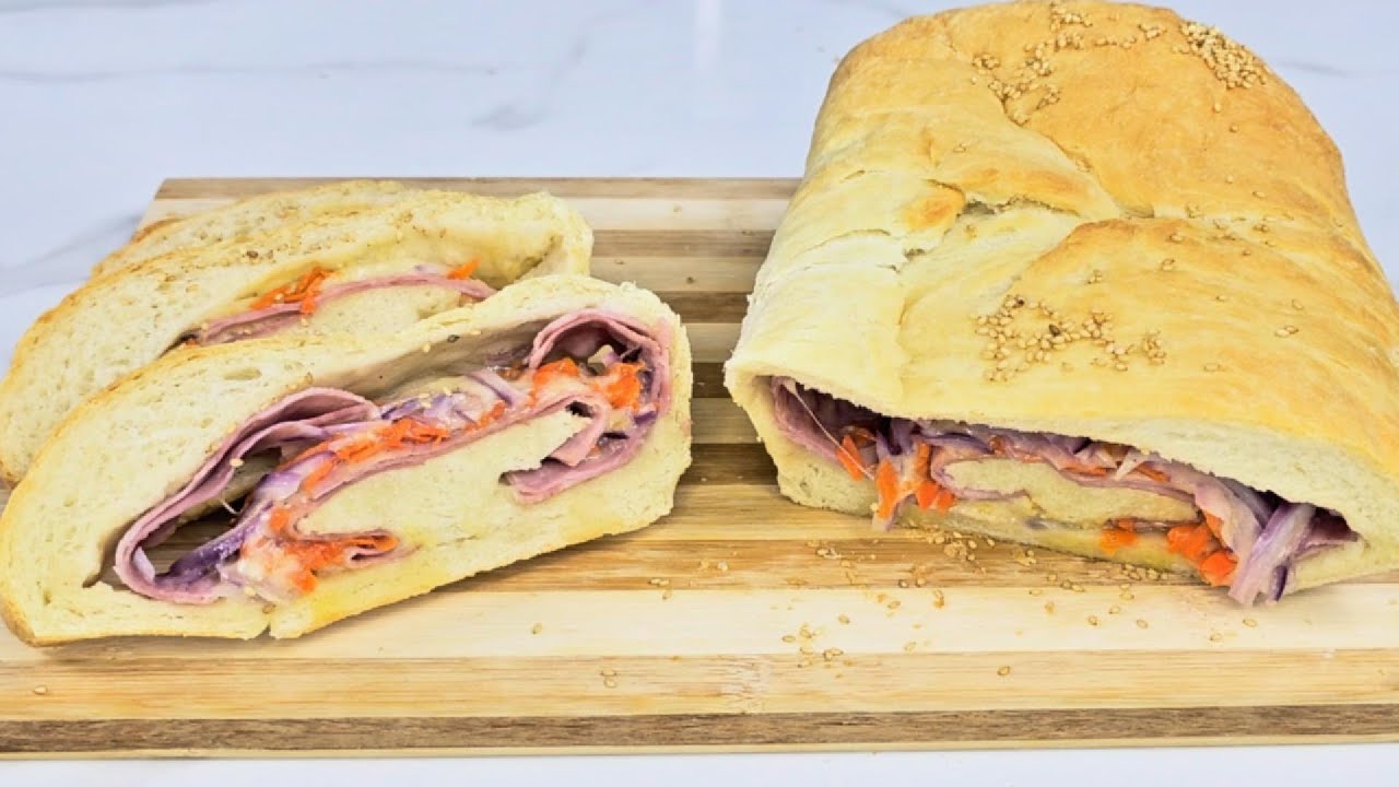 [105] Easy Ham and Cheese Roll-Up Loaf | Perfect Workday Lunch Recipe!