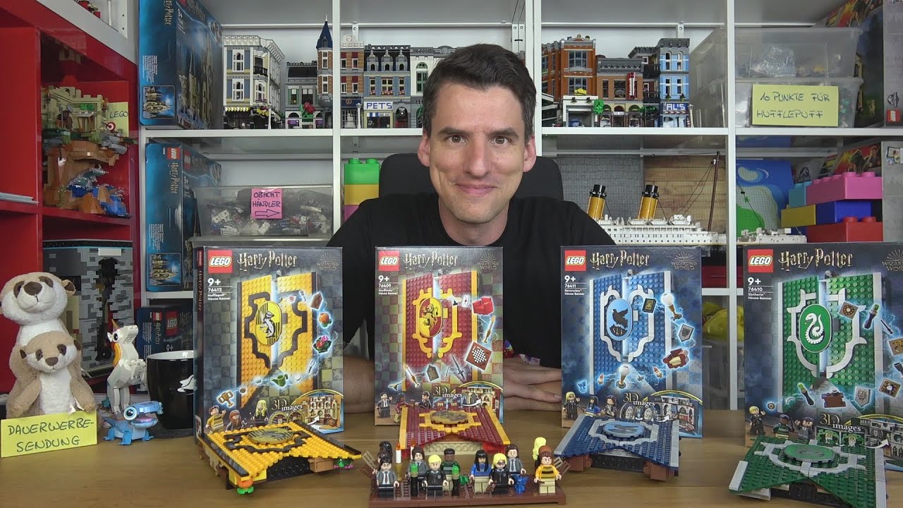 Eine Reihe Steine für 35€: LEGO® Harry Potter Haus Banner 76409 76410 76411 76412