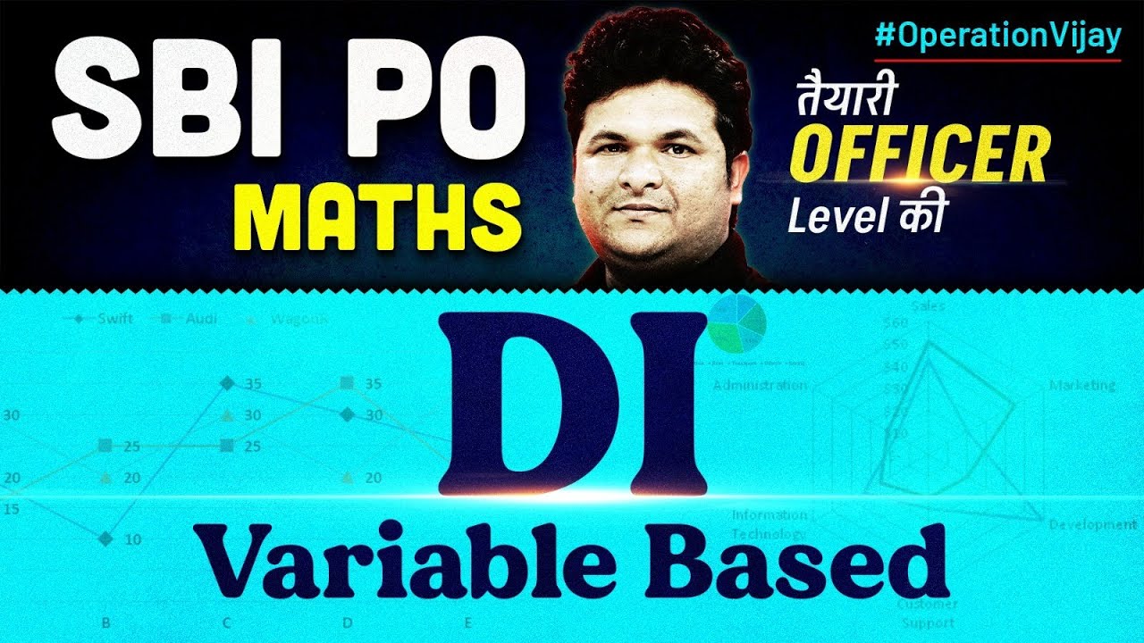 SBI PO Maths Classes | Data Interpretation DI Variable Based | Quants By Shantanu Shukla