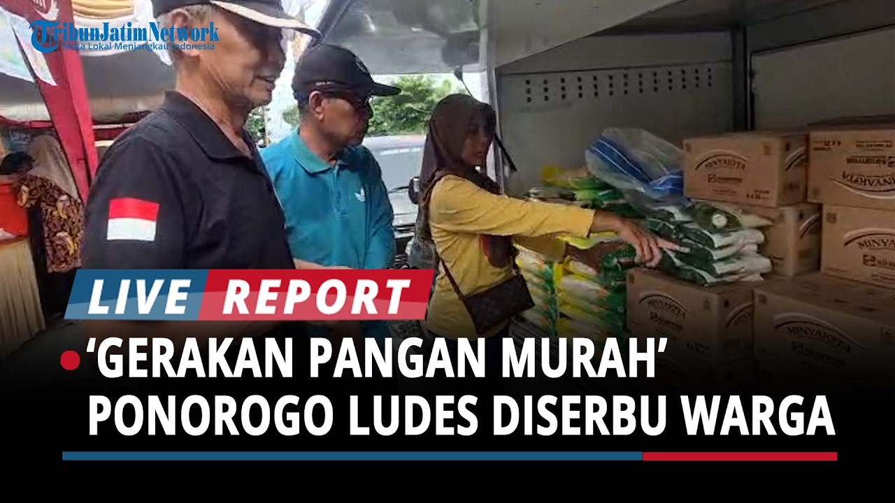 BREAKING NEWS: Program Gerakan Pangan Murah di Ponorogo Ludes Diserbu Warga
