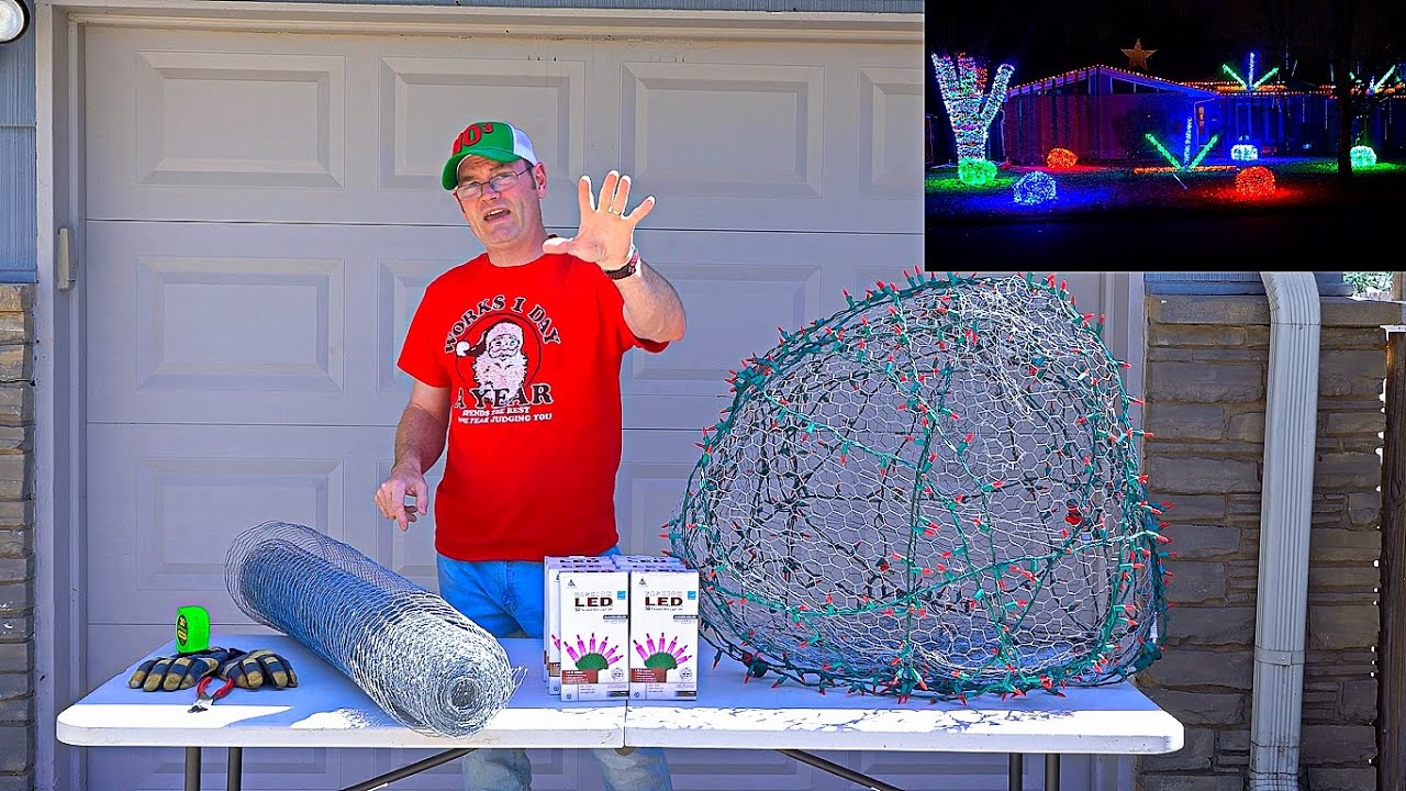 How To Make Giant Christmas Light Balls