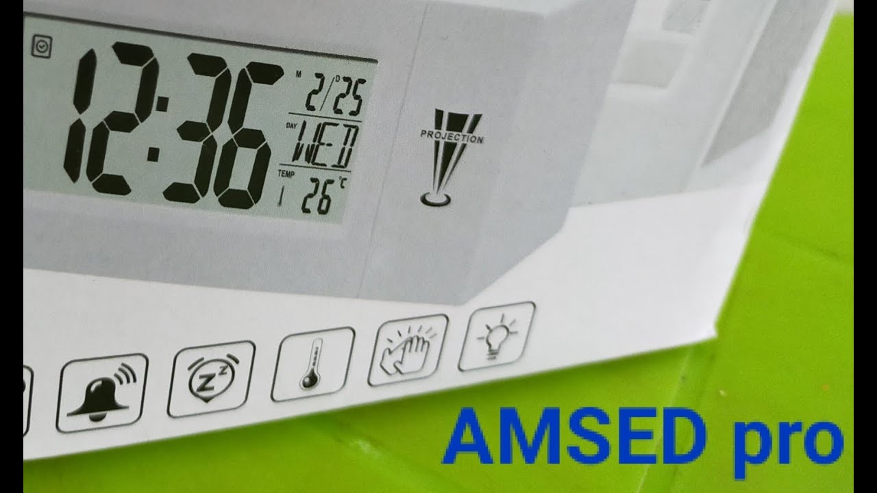 projection clock Ds-3605  اعدادات ساعة