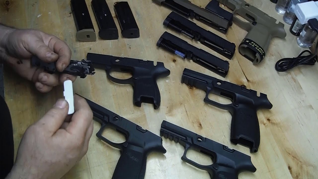 SIG P320 Manual Safety  cut Template