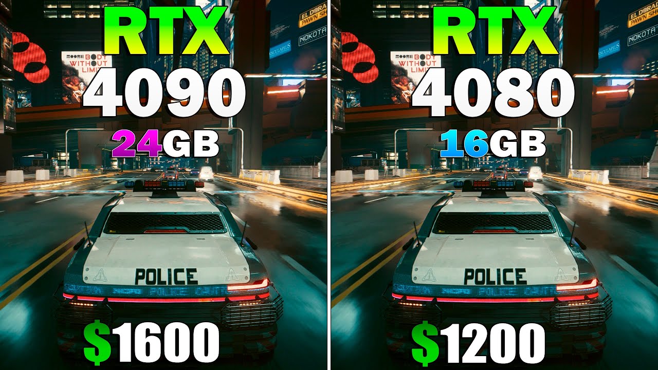 RTX 4090 vs. RTX 4080 : Test in 8 Games 4K