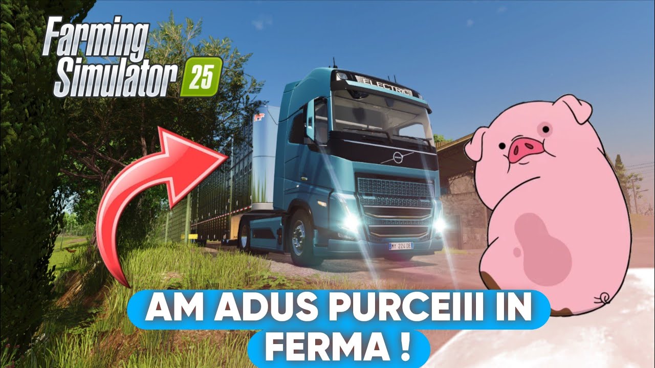 🔴 AM ADUS PURCEII IN FERMA ! FARMING SIMULATOR 25,DIN NOU PE DRUM 🔥🐷🐷