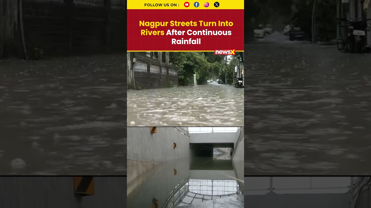 Heavy Rain Triggers Severe Flooding in Parts of Nagpur #nagpurfloods #monsoonmayhem
