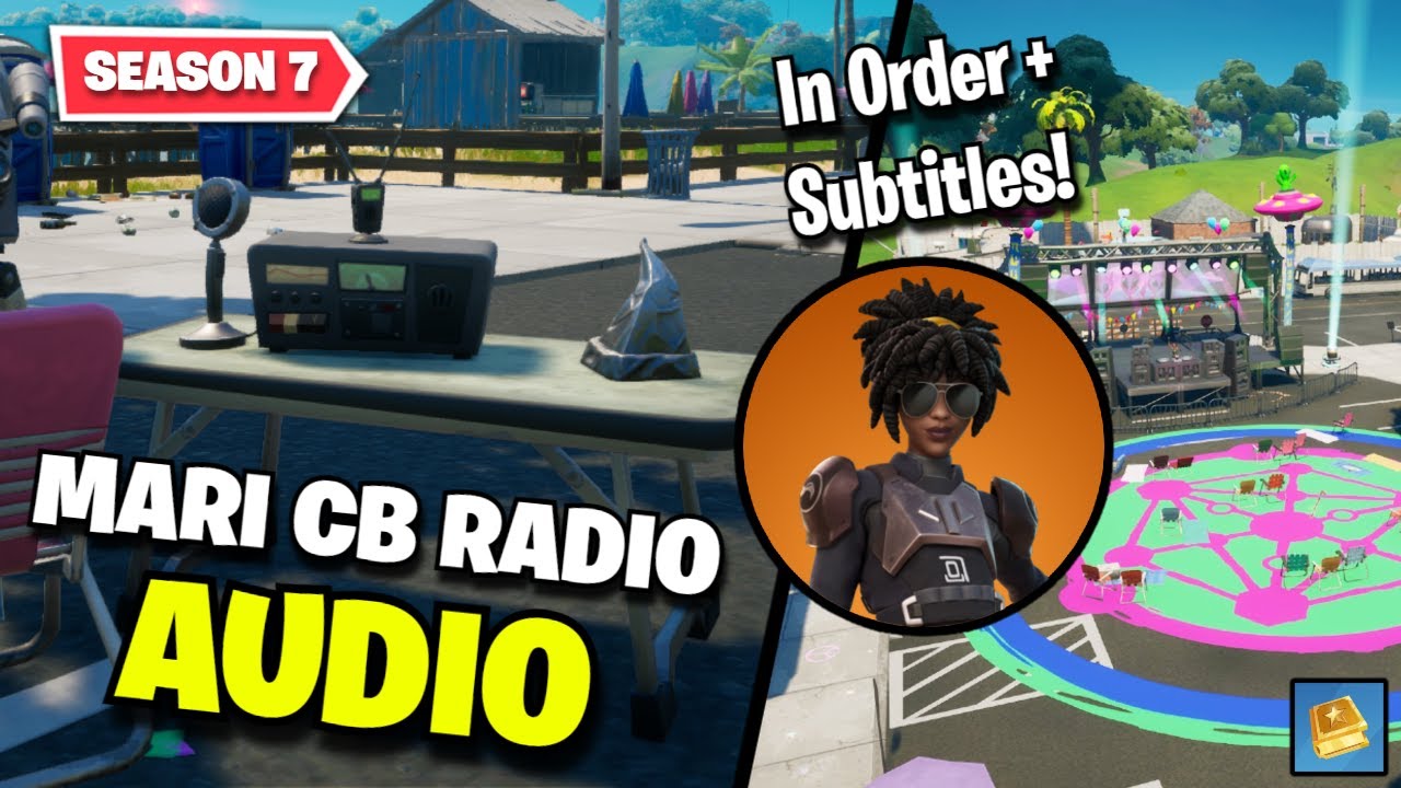 Fortnite | FULL Week 6 SECRET CB Radio IN ORDER & Subtitles - Season 7 Storyline!