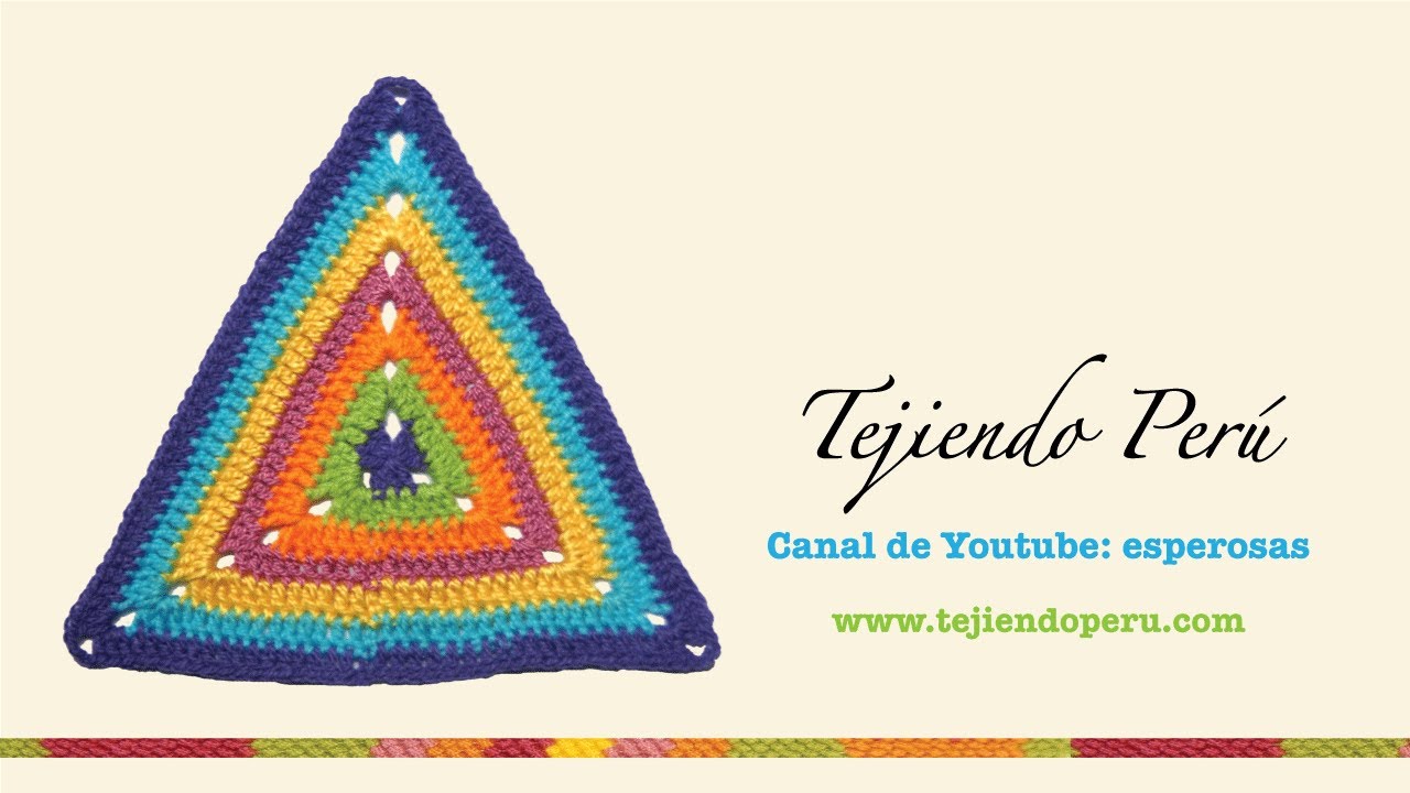Tejido triangular en crochet - Tejiendo Perú