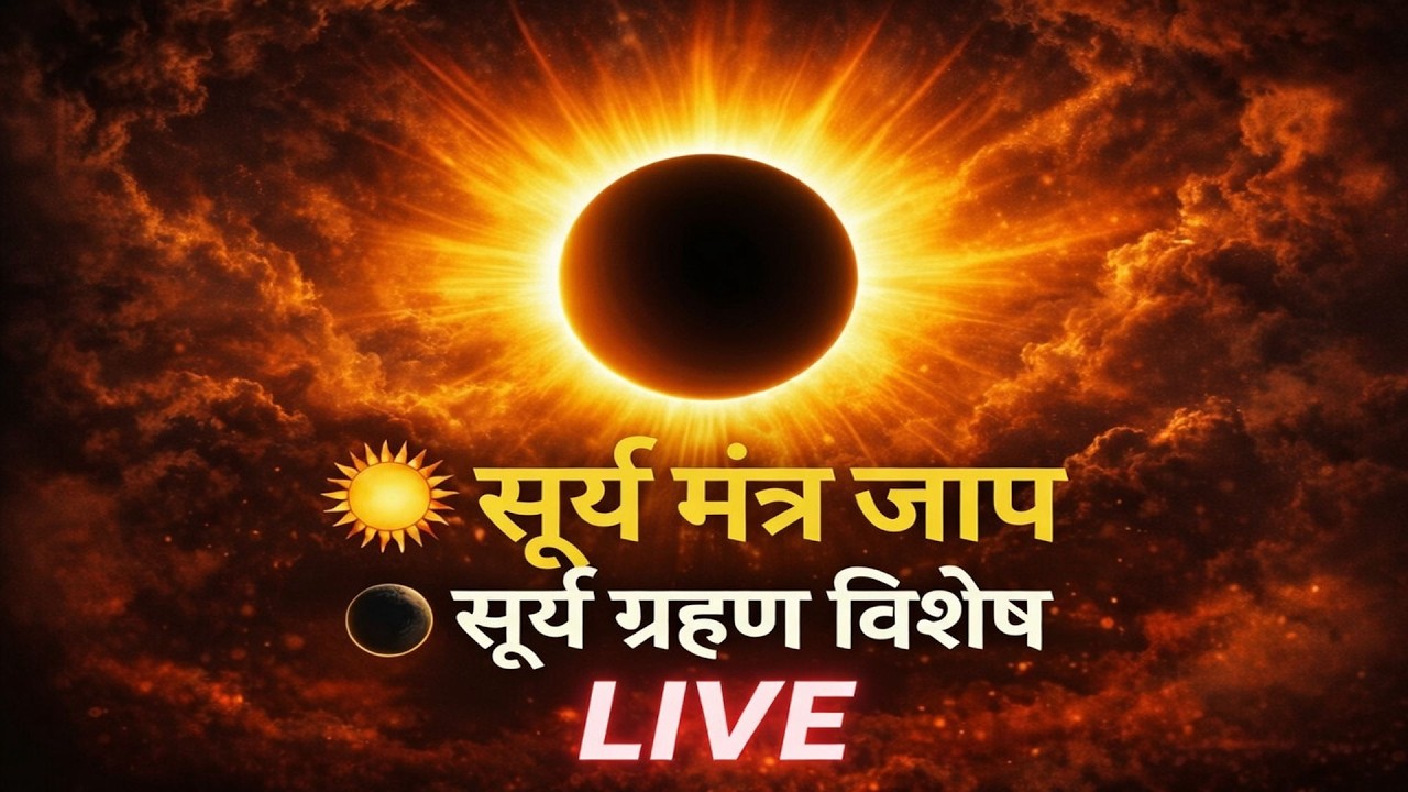 🔴 LIVE | सूर्य मंत्र जाप | सूर्य ग्रहण विशेष साधना