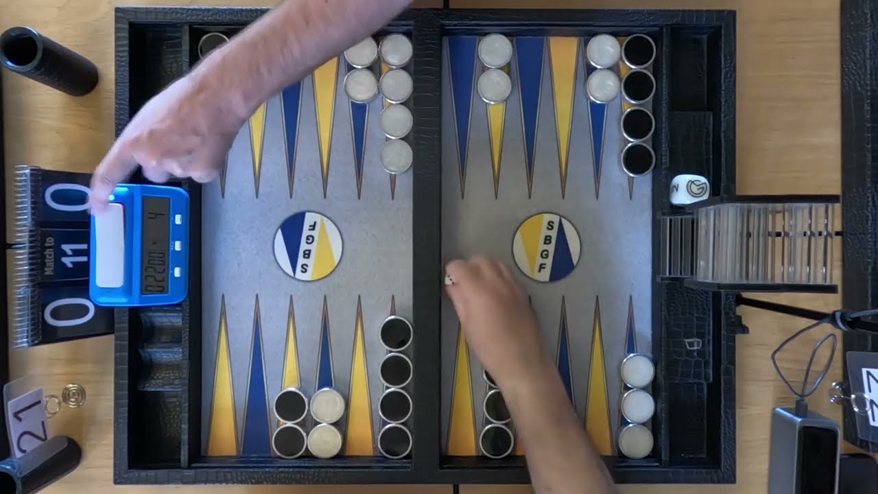İbrahim Karaca (Black) - Johan Huyck (White) @ Swedish Open Backgammon 44th - Super Jackpot
