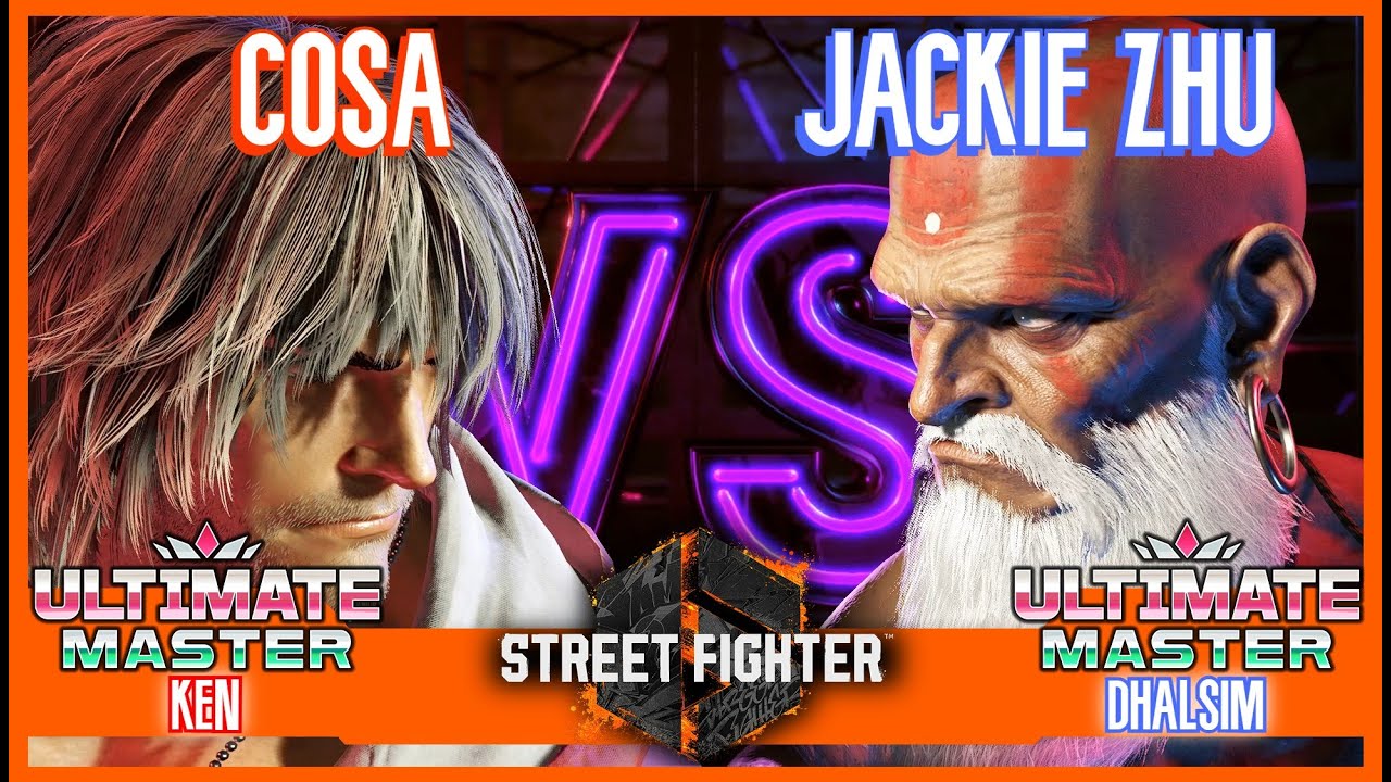 SF6 Match &diams; COSA (Ken) 🆚 JACKIE ZHU (Dhalsim) &diams; High level matches