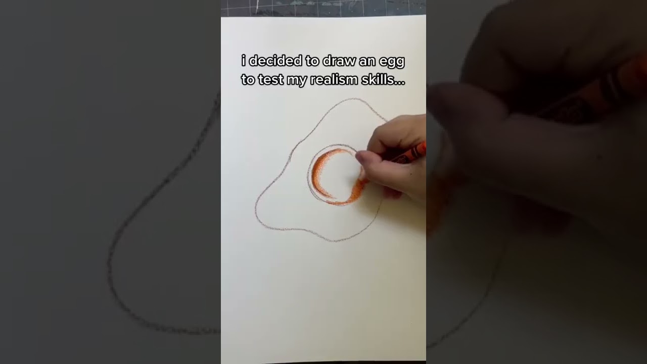 drawing REALISM with CRAYONS?!?! #Shorts