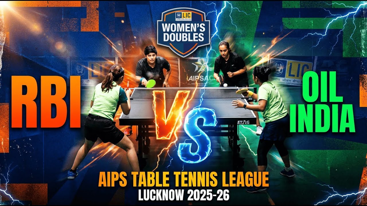Oil India 🆚 RBI | Women's Doubles FInal🔥 | AIPS TT League 2025-26