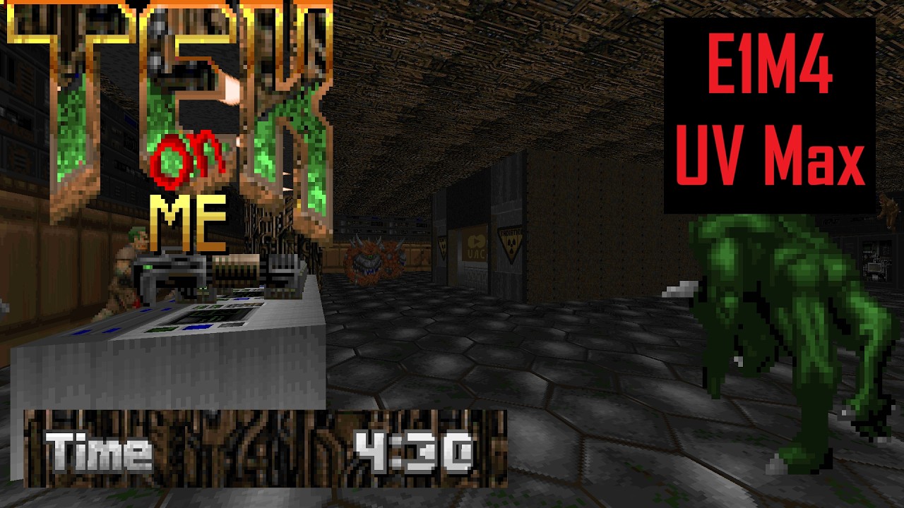 Doom: Tek On Me E1M4 (The Lift) - UV Max (4:30)